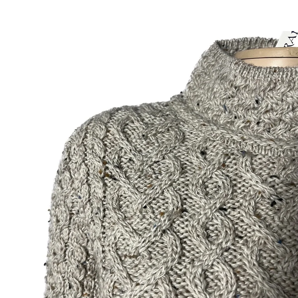 NWT Aran Mor Ireland 100% Merino Cable Knit Sweater - Picture 12 of 16
